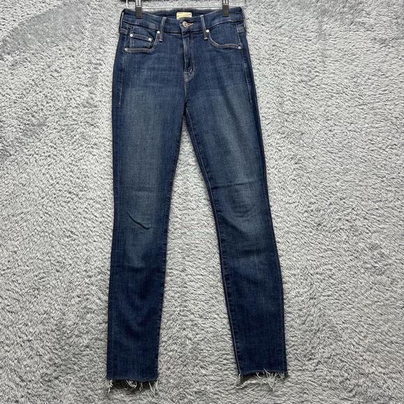MOTHER Denim - Mother Jeans Womens 25 The Looker Ankle Fray Raw Hem Girl Crush Stretch Denim